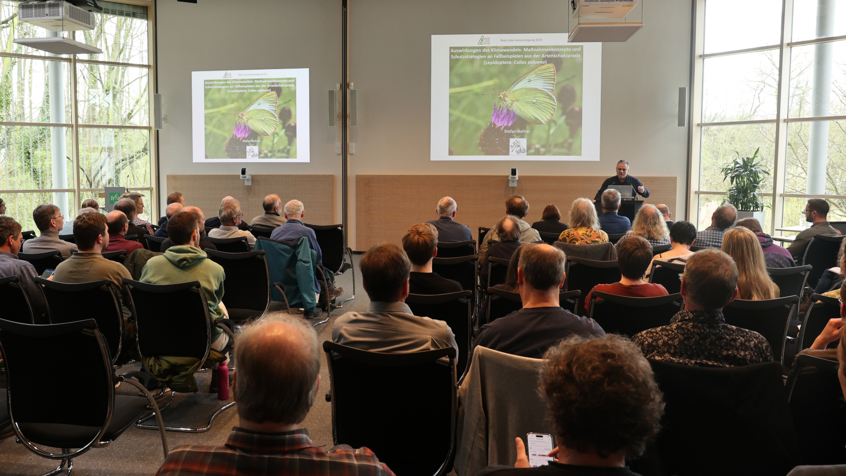 Stefan Hafner stellte Maßnahmenkonzepte und Schutzstrategien aus der Artenschutz-Praxis vor. Foto: Dr. Wolfgang Kathe