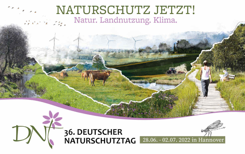 Anmeldeschluss für den Deutschen Naturschutztag ist der 17. Juni 2022. Grafik: DNT