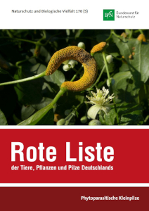 Rote Liste der phytoparasitischen Kleinpilze.